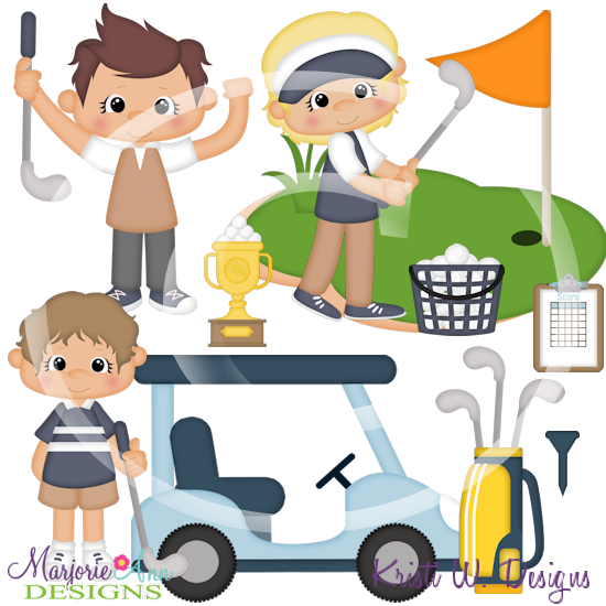 Golf Boys SVG Cutting Files Includes Clipart - Click Image to Close